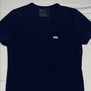 Figs Navy Blue Women's Scrub Top